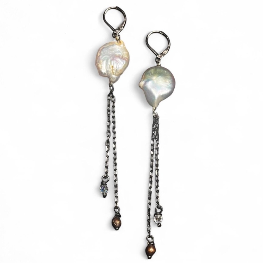 Handcrafted Freshwater Pearls with dangling beads